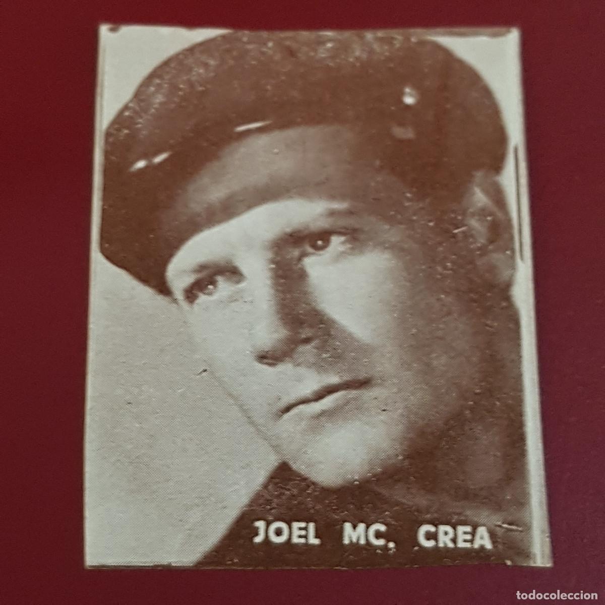 Coleccionismo Cromos antiguos: HISPANO AMERICANA - ARTISTAS DE CINE 1962 - 62 - JOEL MC CREA - NUNCA PEGADO
