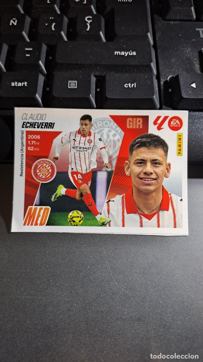 Coleccionismo Cromos antiguos: CROMO ECHEVERRI 21 MERCADO DE INVIERNO 21 GIRONA LIGA 2025 2026 25 26 ESTE PANINI NUNCA PEGADO