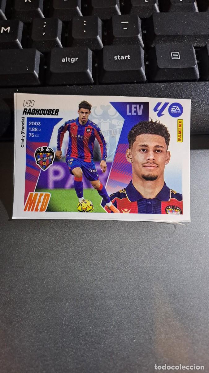 Coleccionismo Cromos antiguos: CROMO RAGHOUBER 22 MERCADO DE INVIERNO 22 LEVANTE LIGA 2025 2026 25 26 ESTE PANINI NUNCA PEGADO