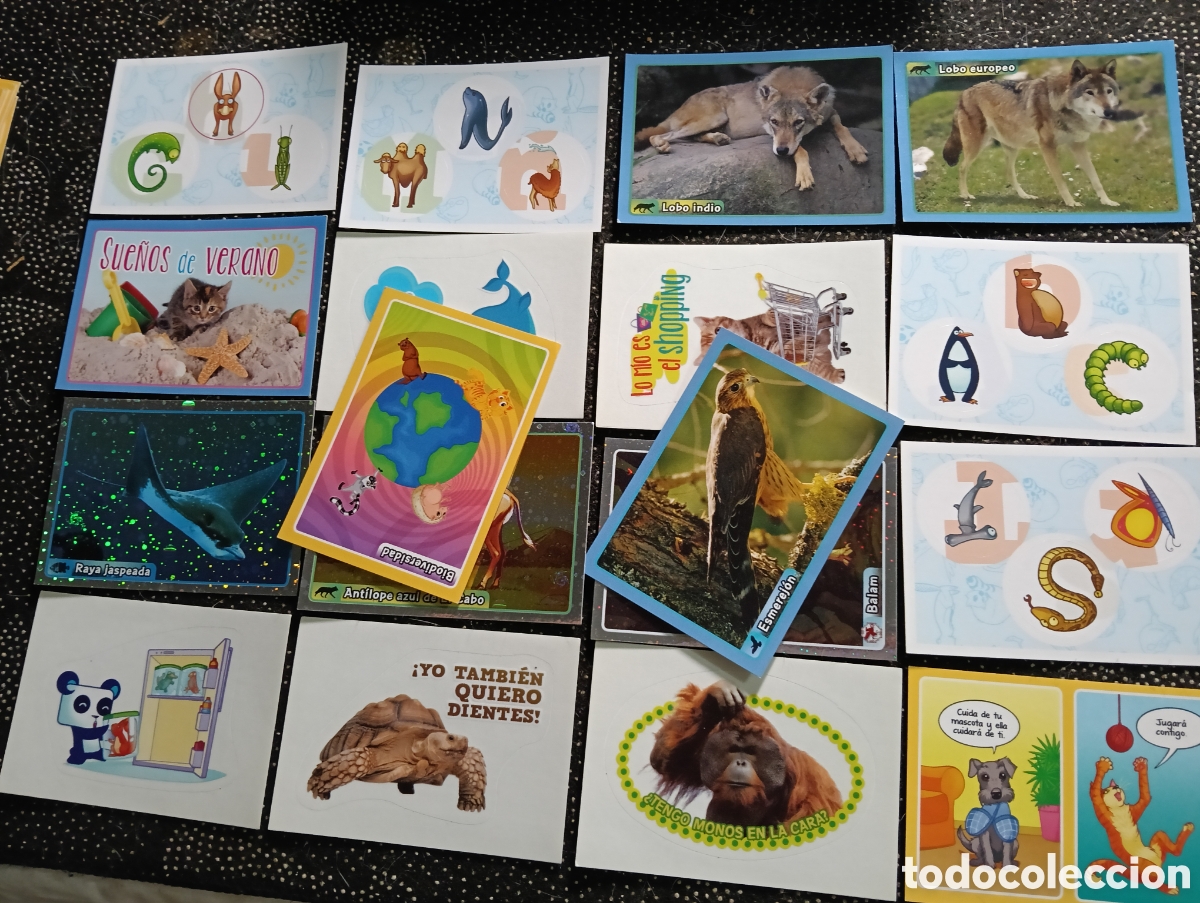 Coleccionismo Cromos antiguos: LOTE DE 18 CROMOS EL GRAN ALBUM DEL MUNDO ANIMAL 2012 - ANIMALES - PANINI