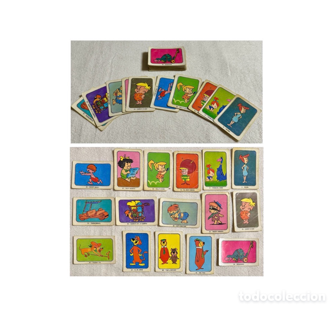 Collectable Antique Stickers: 1970s, Festival Hanna Barbera, colecci&oacute;n de 47 cromos de personajes.