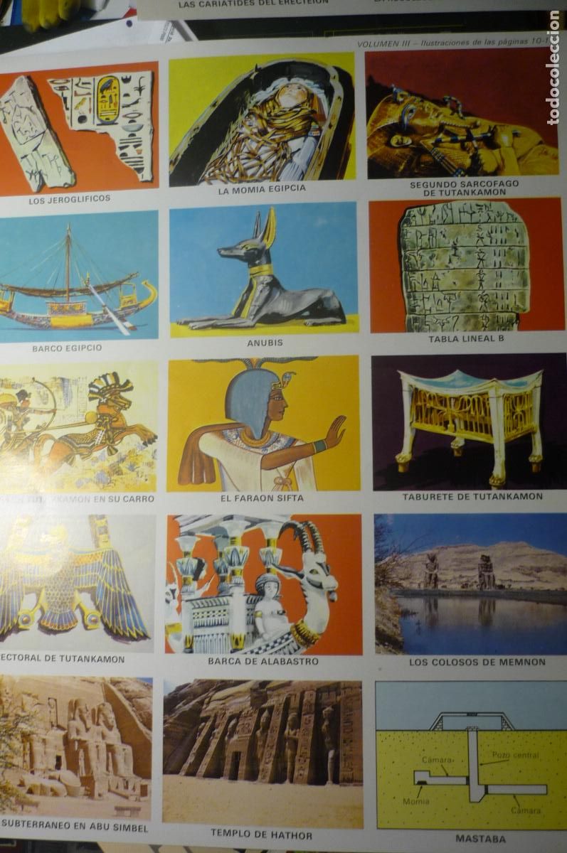 Coleccionismo Cromos antiguos: lamina 3o x 25 aprox dedicada a egipto cromos????