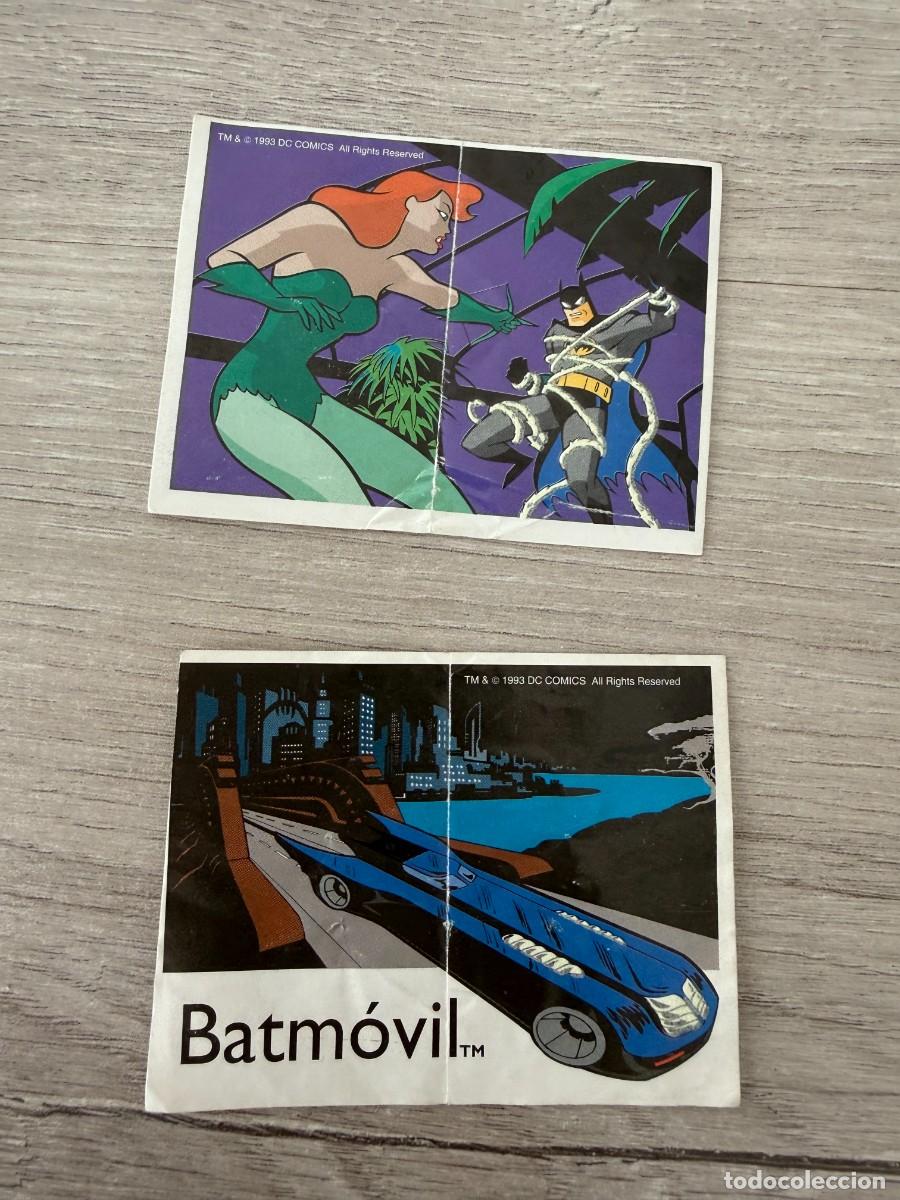 Coleccionismo Cromos antiguos: 2 cromos Batman Animaci&oacute;n de Panrico - 7 y 13