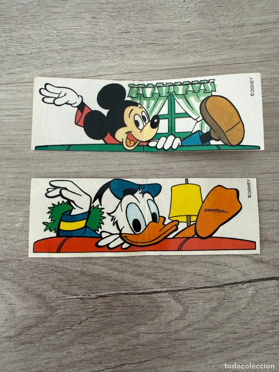Coleccionismo Cromos antiguos: 2 cromos Panrico - Disney Panoramics Mickey