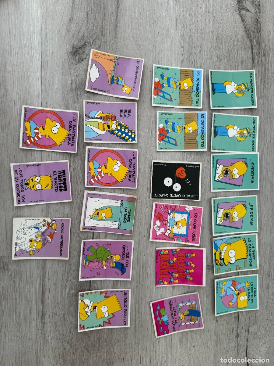 Coleccionismo Cromos antiguos: 21 cromos de Bollycao Panrico - Los Simpsons