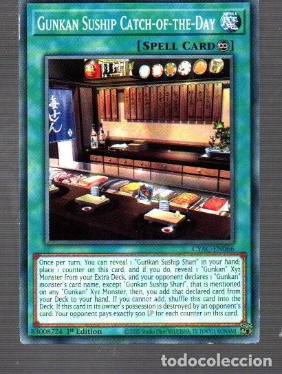 Coleccionismo Cromos antiguos: CROMO KONAMI YU-GI-OH GUNKAN SUSHI CATCH -OF -THE -DAY EM066 DEL A&Ntilde;O 2020