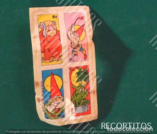 Coleccionismo Cromos antiguos: LA LLAMADA DE LOS GNOMOS CHICLE SELLITOS