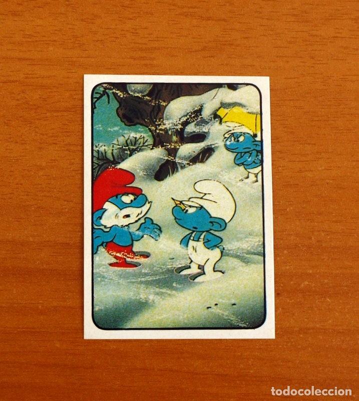 Coleccionismo Cromos antiguos: Los Pitufos - N&ordm; 138 - Editorial Panini A&ntilde;o 1982 - Cromo Adhesivo Nunca Pegado