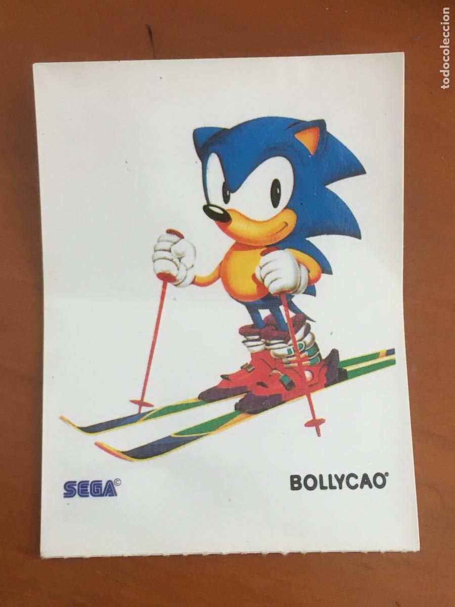 Coleccionismo Cromos antiguos: bollycao sega sonic novedad 92 cromo original nunca pegado