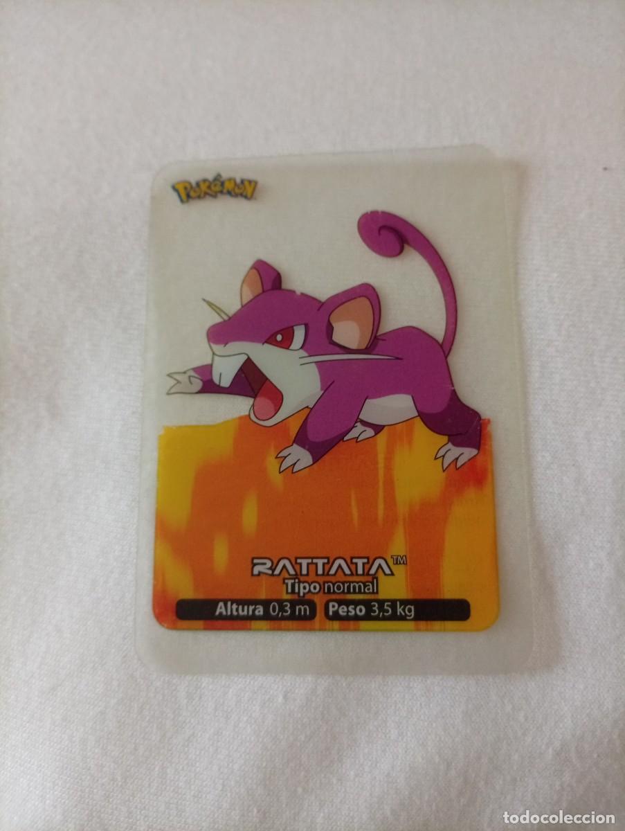 Collectionnisme Cartes &agrave; collectionner anciennes: Carta coleccionable de Rattata, n&uacute;mero 019, de la colecci&oacute;n Lamincards del a&ntilde;o 2005. - Ilustraci&oacute;n
