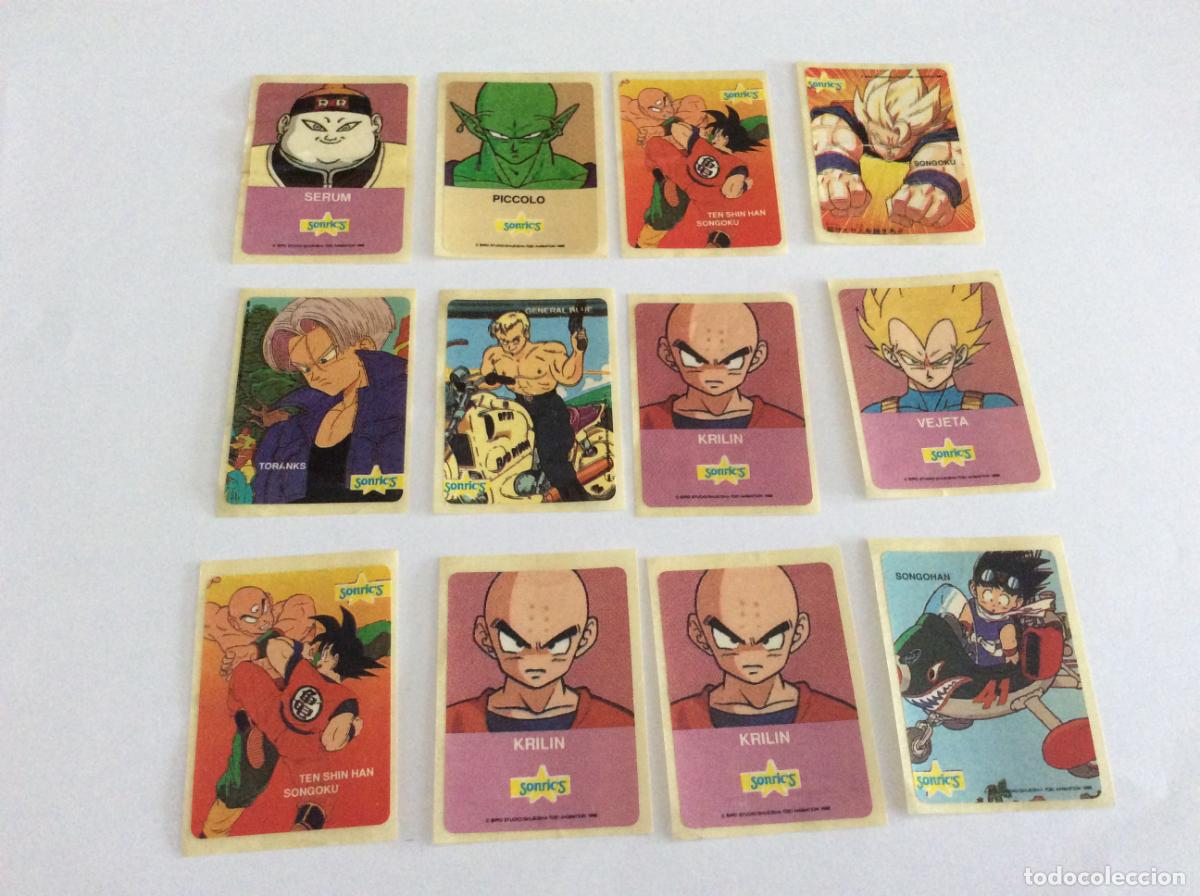 Coleccionismo Cromos antiguos: 12 Cromos DRAGON BALL 2 CHICLE SONRICS SONRIC&acute;S 1993 93