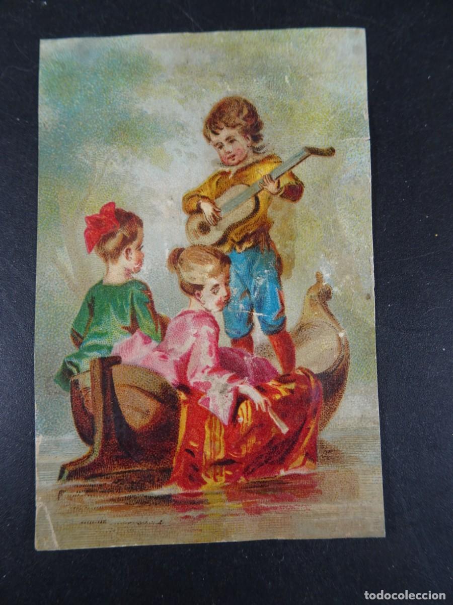 Coleccionismo Cromos antiguos: ANTIGUO CROMO ILUSTRADO, NI&Ntilde;OS, VER FOTOS