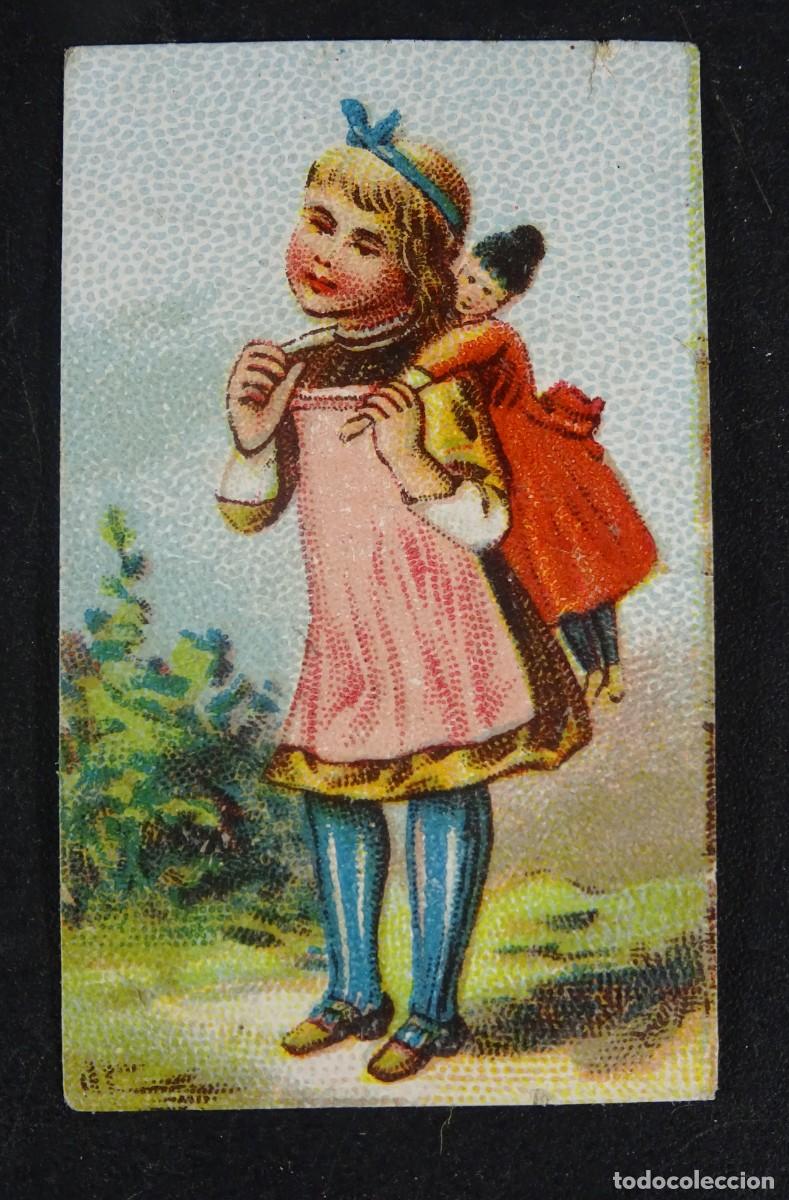 Coleccionismo Cromos antiguos: ANTIGUO CROMO ILUSTRADO, NI&Ntilde;A, TAMA&Ntilde;O PEQUE&Ntilde;O, VER FOTOS