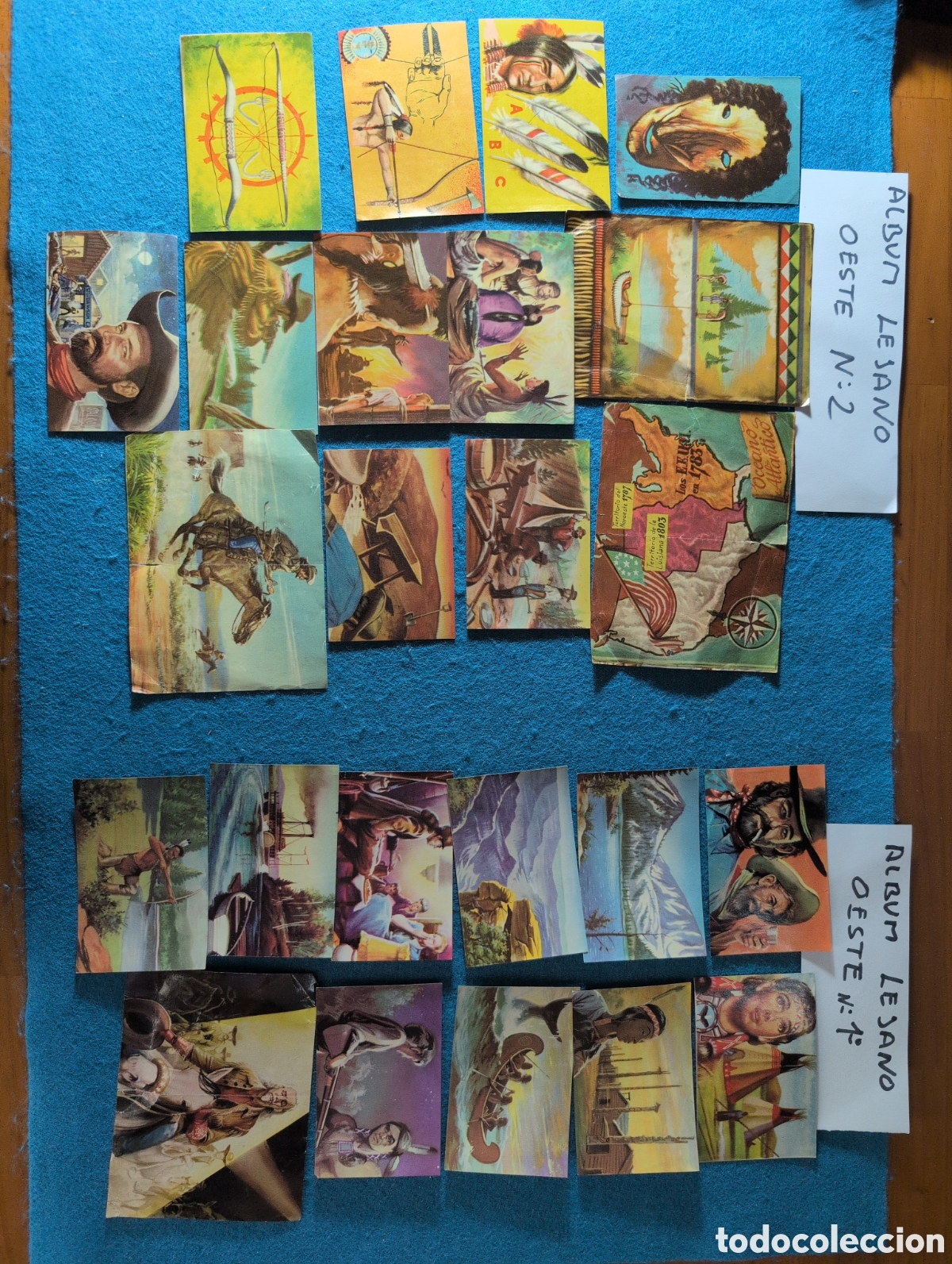 Coleccionismo Cromos antiguos: Cromos &aacute;lbum el lejano Oeste n&uacute;mero 1 y n&uacute;mero dos