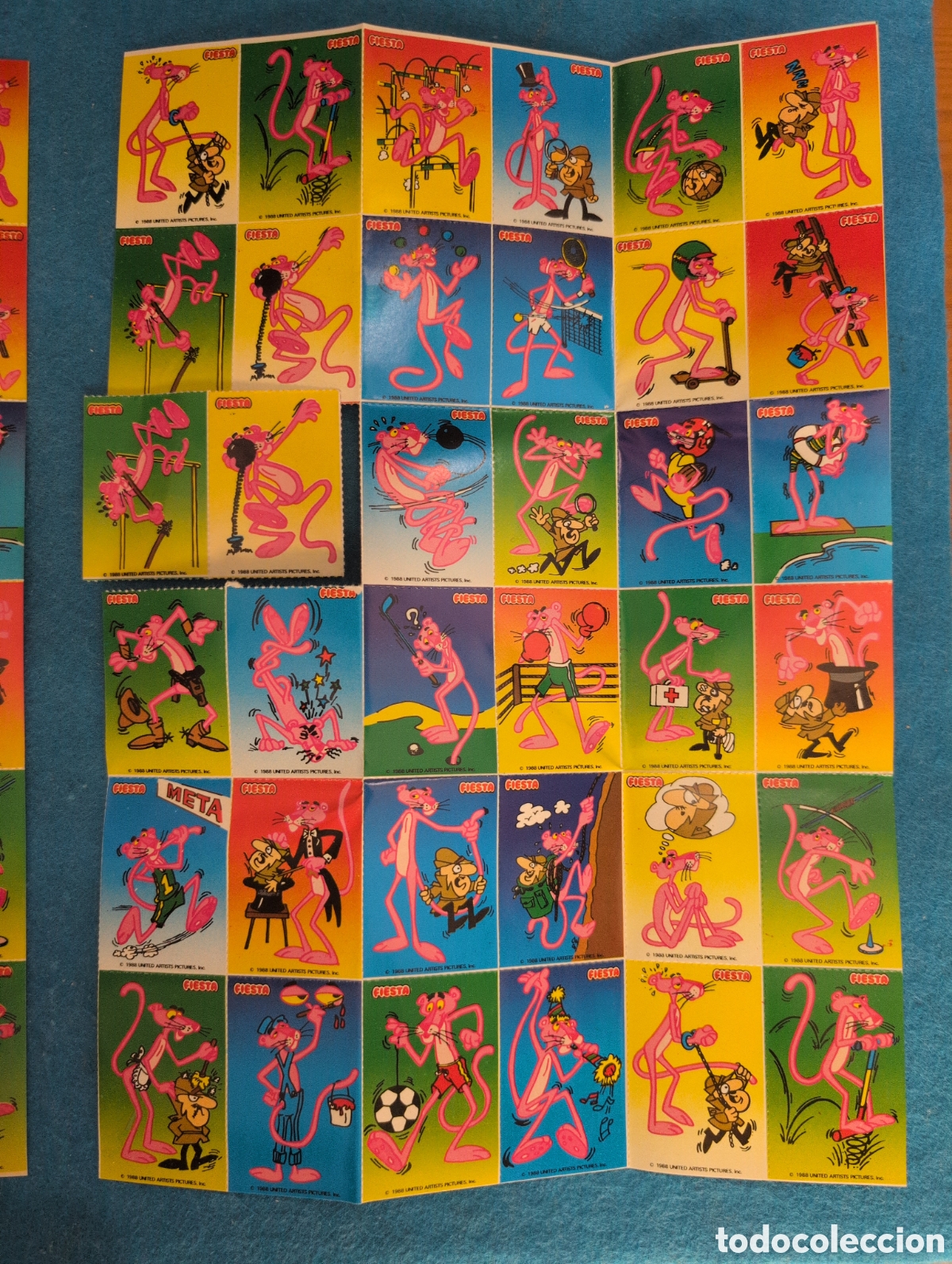 Coleccionismo Cromos antiguos: Pantera rosa Pegatinas fiesta 1988 serie completa