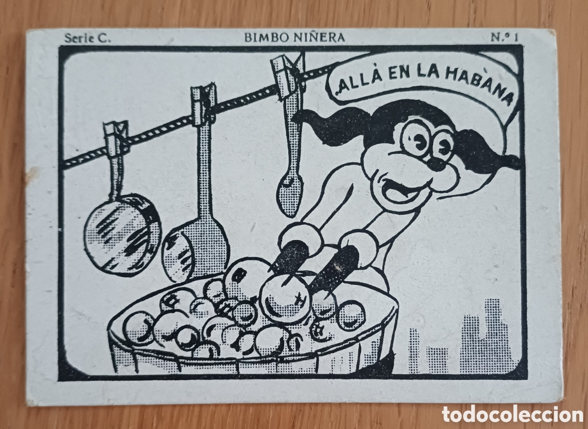 Coleccionismo Cromos antiguos: Cromo n&deg; 1 BIMBO NI&Ntilde;ERA, chocolates Juncosa
