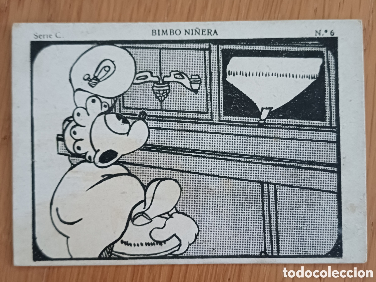 Coleccionismo Cromos antiguos: Cromo n&deg; 6 BIMBO NI&Ntilde;ERA, chocolates Juncosa