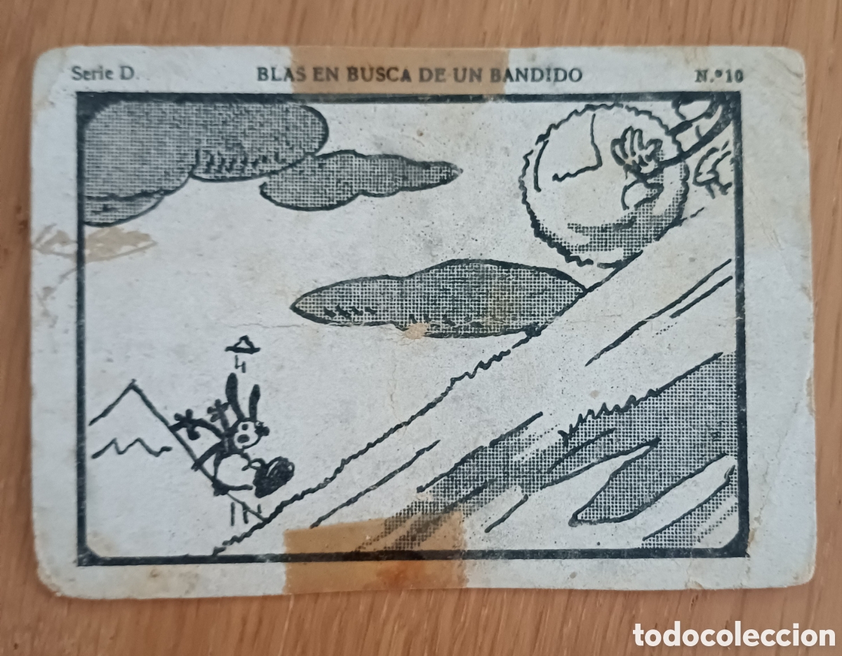 Coleccionismo Cromos antiguos: Cromo n&deg; 10, BLAS EN BUSCA DE UN BANDIDO. chocolates Juncosa