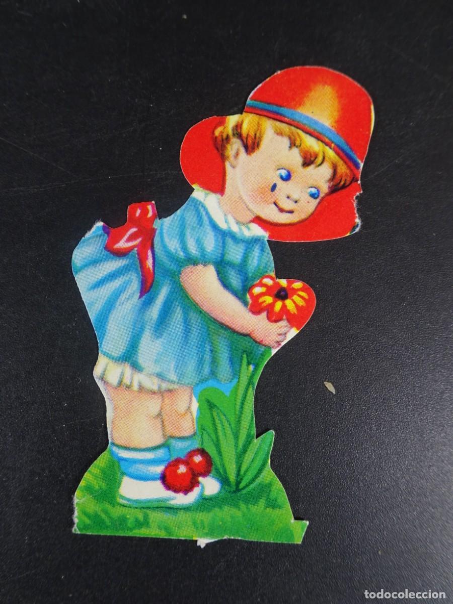 Coleccionismo Cromos antiguos: CROMO TROQUELADO, NI&Ntilde;A, VER FOTOS