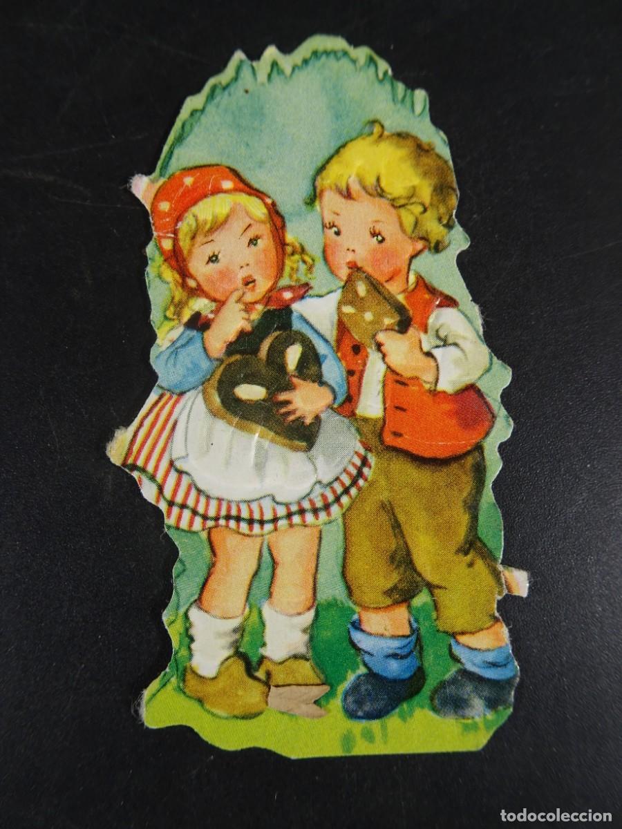 Coleccionismo Cromos antiguos: CROMO TROQUELADO, NI&Ntilde;OS, VER FOTOS