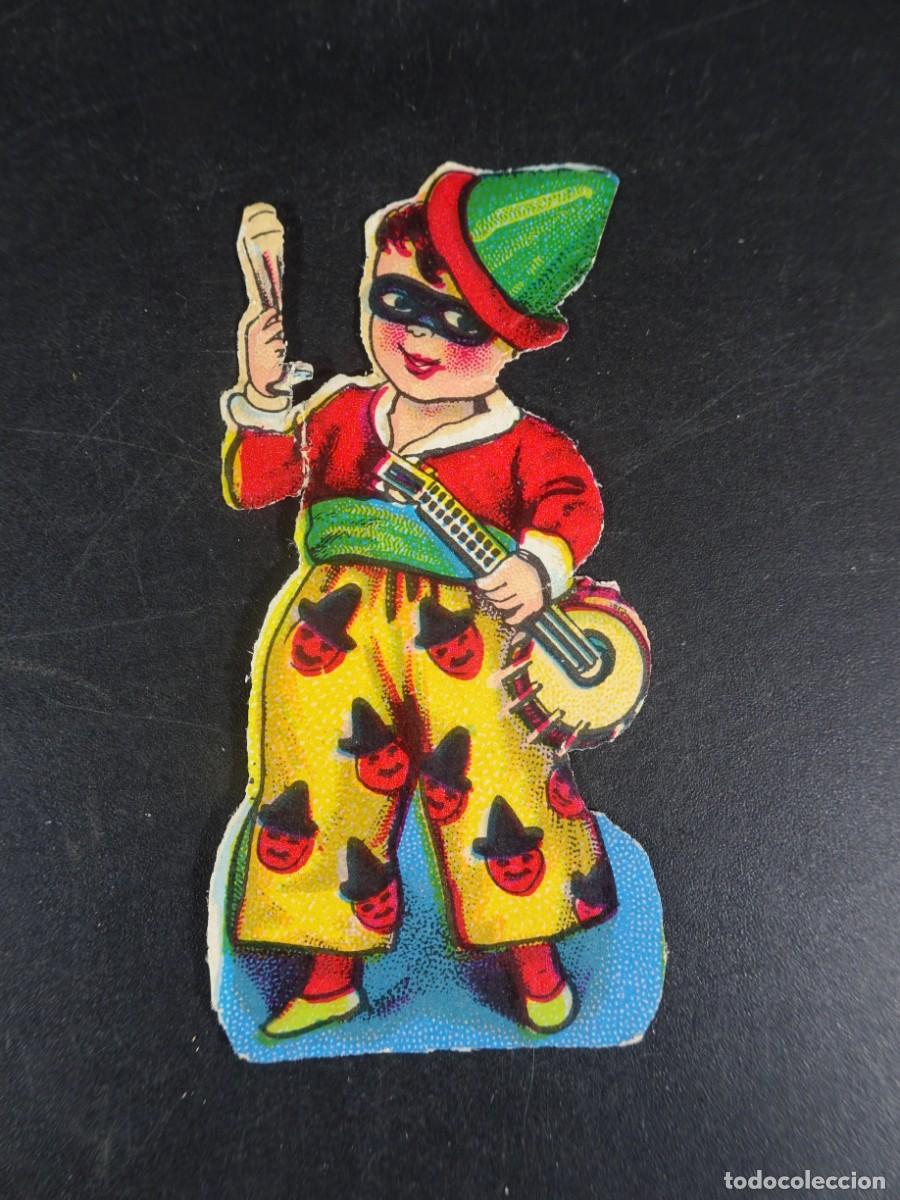 Collectable Antique Stickers: CROMO TROQUELADO, NI&Ntilde;O DISFRAZ, VER FOTOS