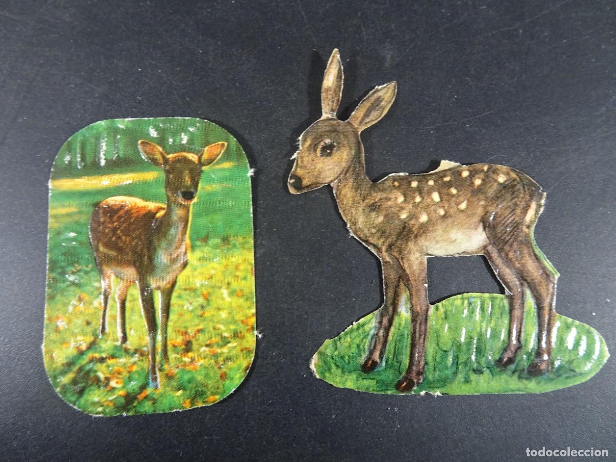 Coleccionismo Cromos antiguos: ANTIGUO CROMO TROQUELADO, BAMBI, VER FOTOS