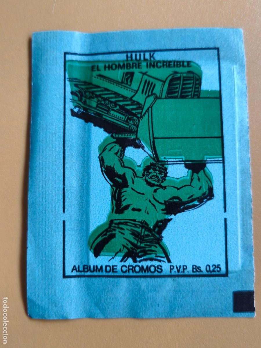 Collezionismo Figurine antiche: sobre sin abrir, hulk el hombre increible