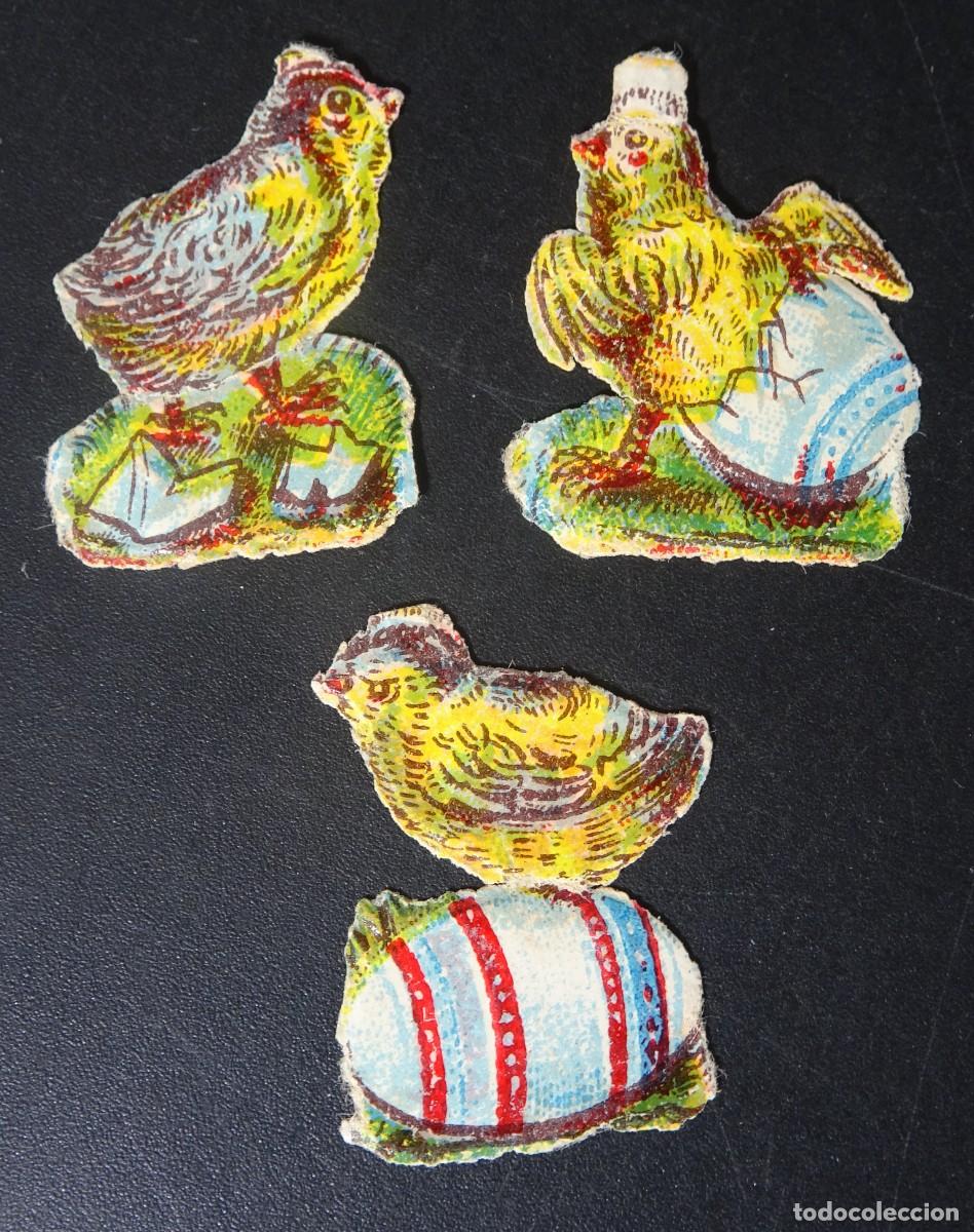 Collezionismo Figurine antiche: ANTIGUOS CROMOS TROQUELADOS POLLITOS VER FOTOS