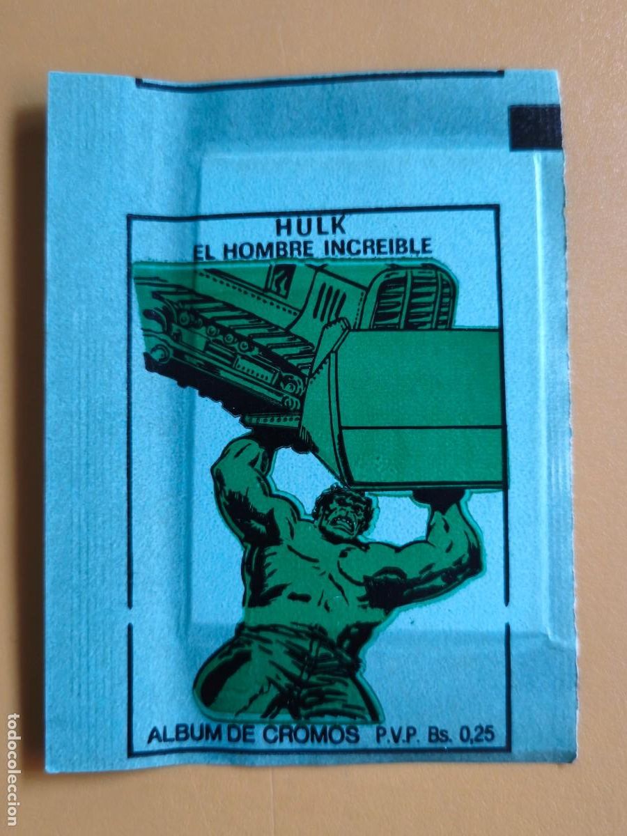 Collezionismo Figurine antiche: sobre sin abrir, hulk el hombre increible