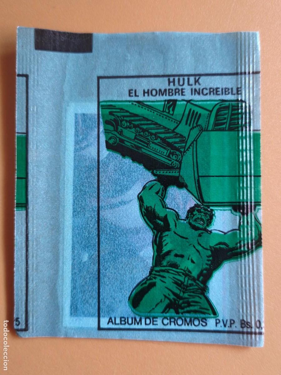 Collezionismo Figurine antiche: sobre sin abrir, hulk el hombre increible