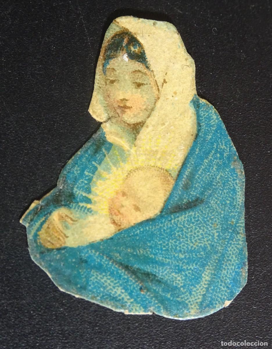 Coleccionismo Cromos antiguos: ANTIGUO CROMO TROQUELADO VIRGEN VER FOTOS