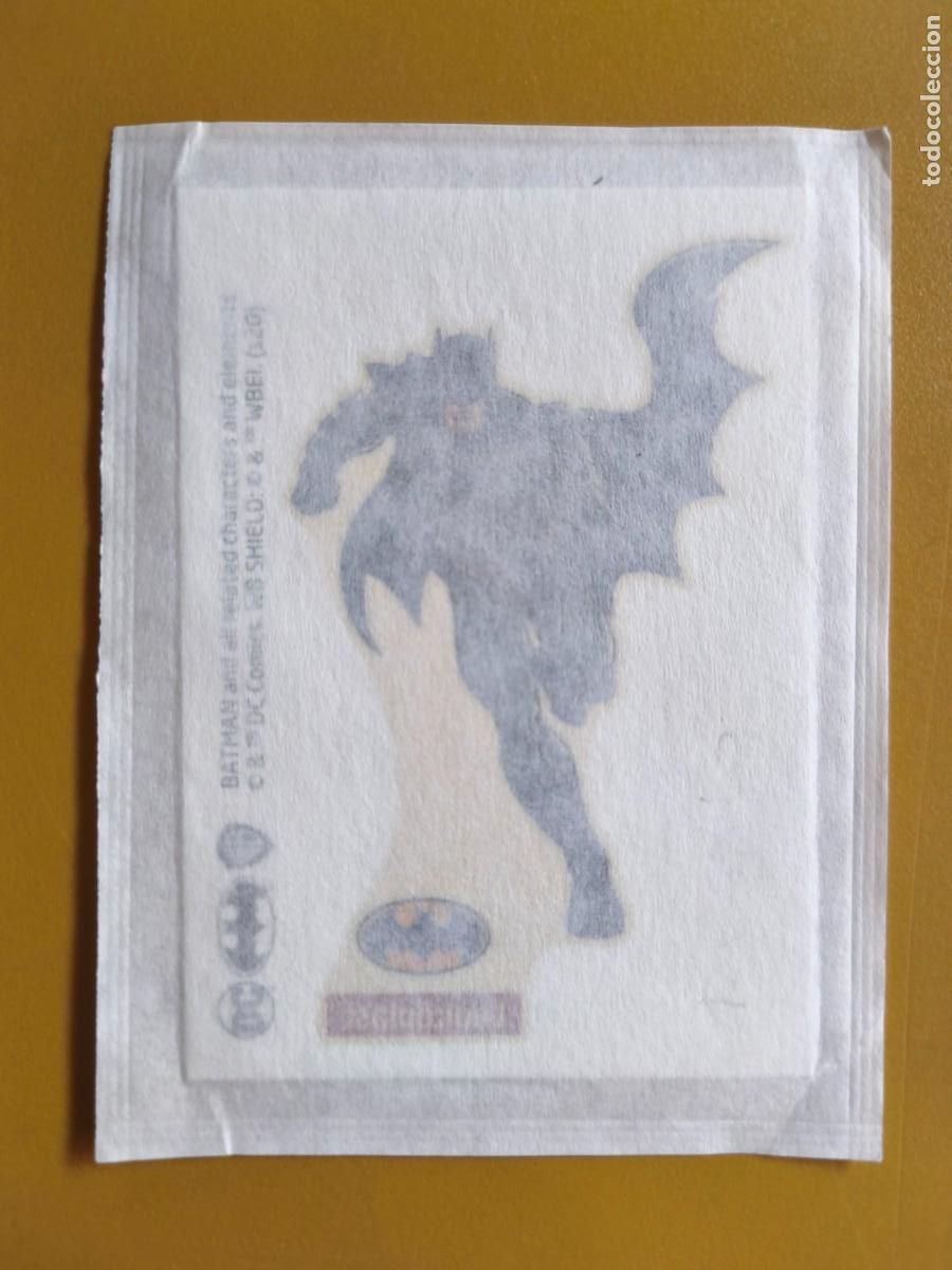 Coleccionismo Cromos antiguos: calcomania batman, leukoplast. dc comics