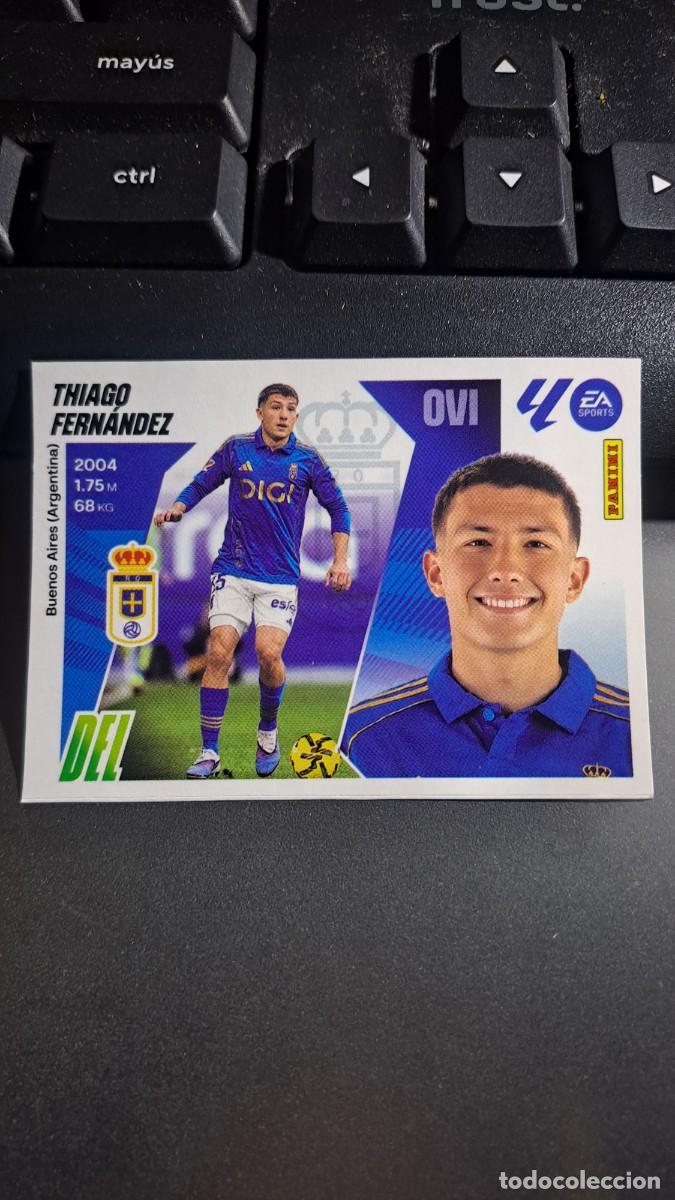 Coleccionismo Cromos antiguos: CROMO THIAGO FERNANDEZ 27 MERCADO DE INVIERNO 27 OVIEDO LIGA 2025 2026 25 26 ESTE PANINI NUNCA PEGAD