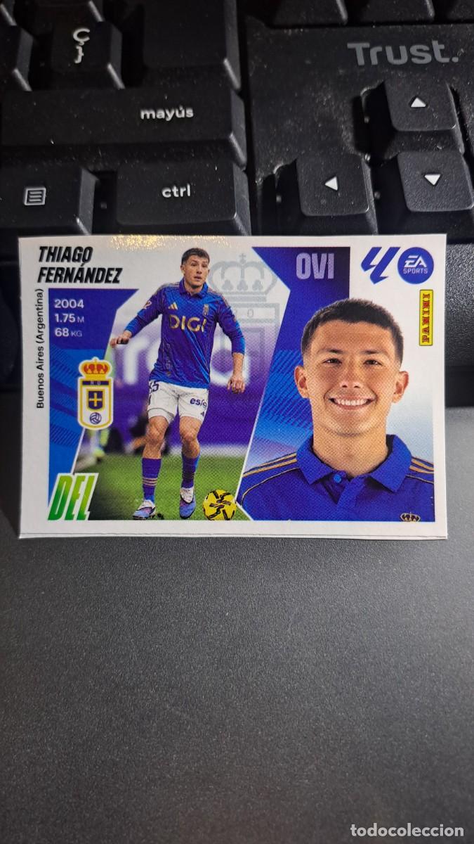 Coleccionismo Cromos antiguos: CROMO THIAGO FERNANDEZ 27 MERCADO DE INVIERNO 27 OVIEDO LIGA 2025 2026 25 26 ESTE PANINI NUNCA PEGAD