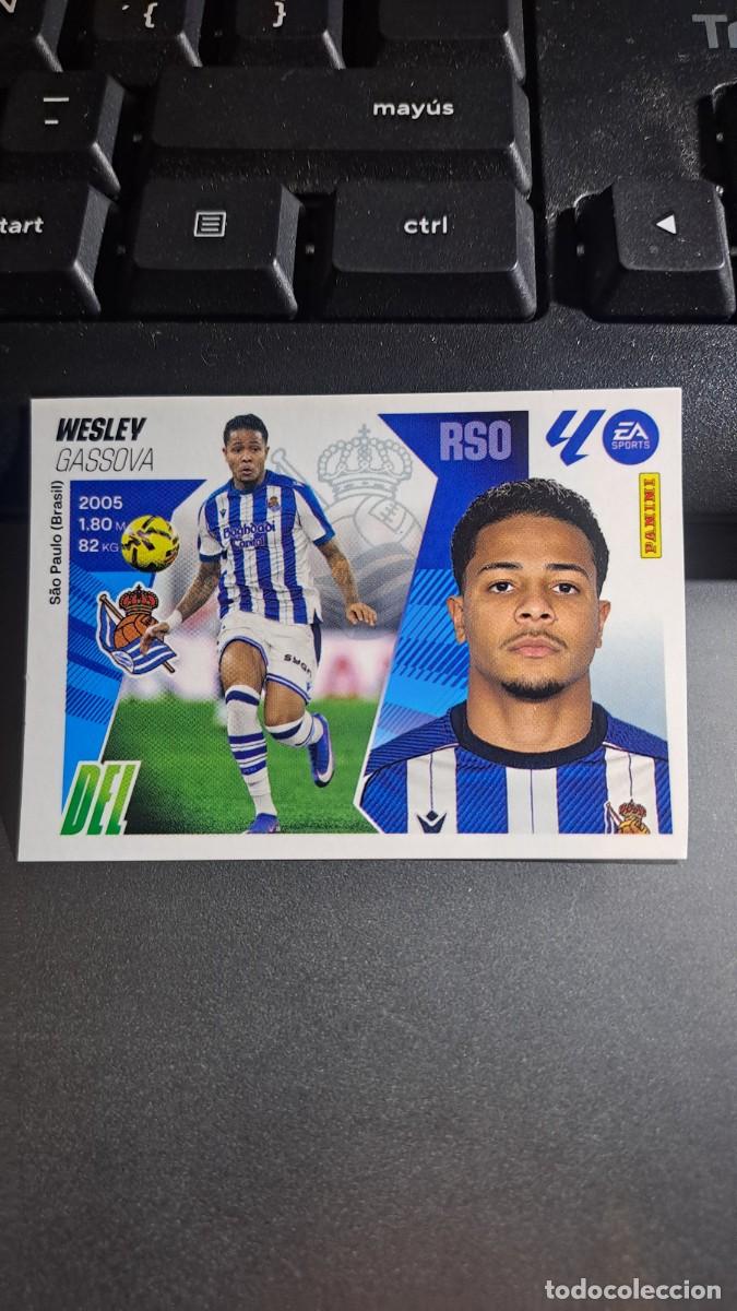 Coleccionismo Cromos antiguos: CROMO WESLEY 32 MERCADO DE INVIERNO 32 REAL SOCIEDAD LIGA 2025 2026 25 26 ESTE PANINI NUNCA PEGADO