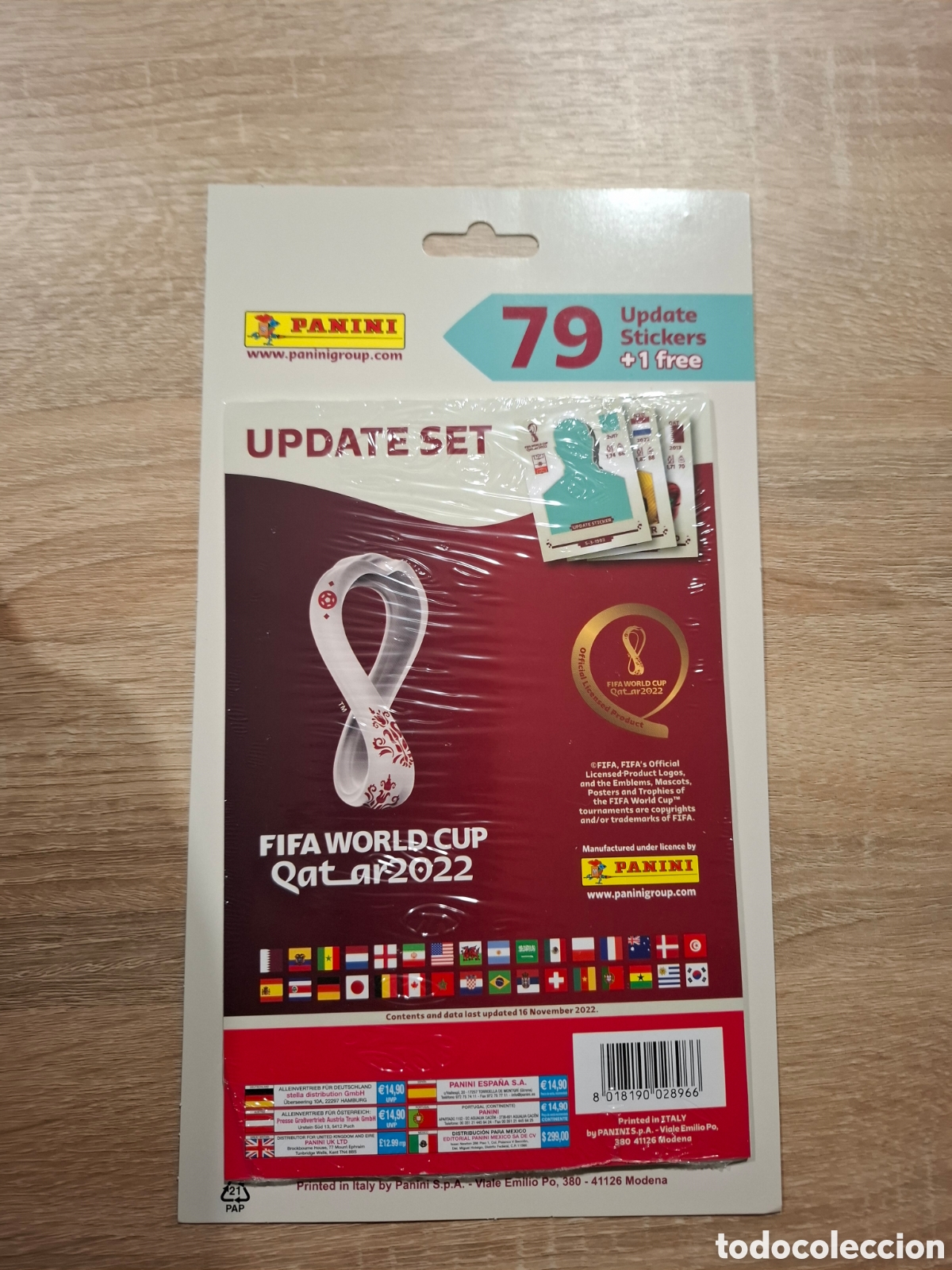 Collezionismo Figurine antiche: Panini Precintado update Qatar 2022 con 80 cromos