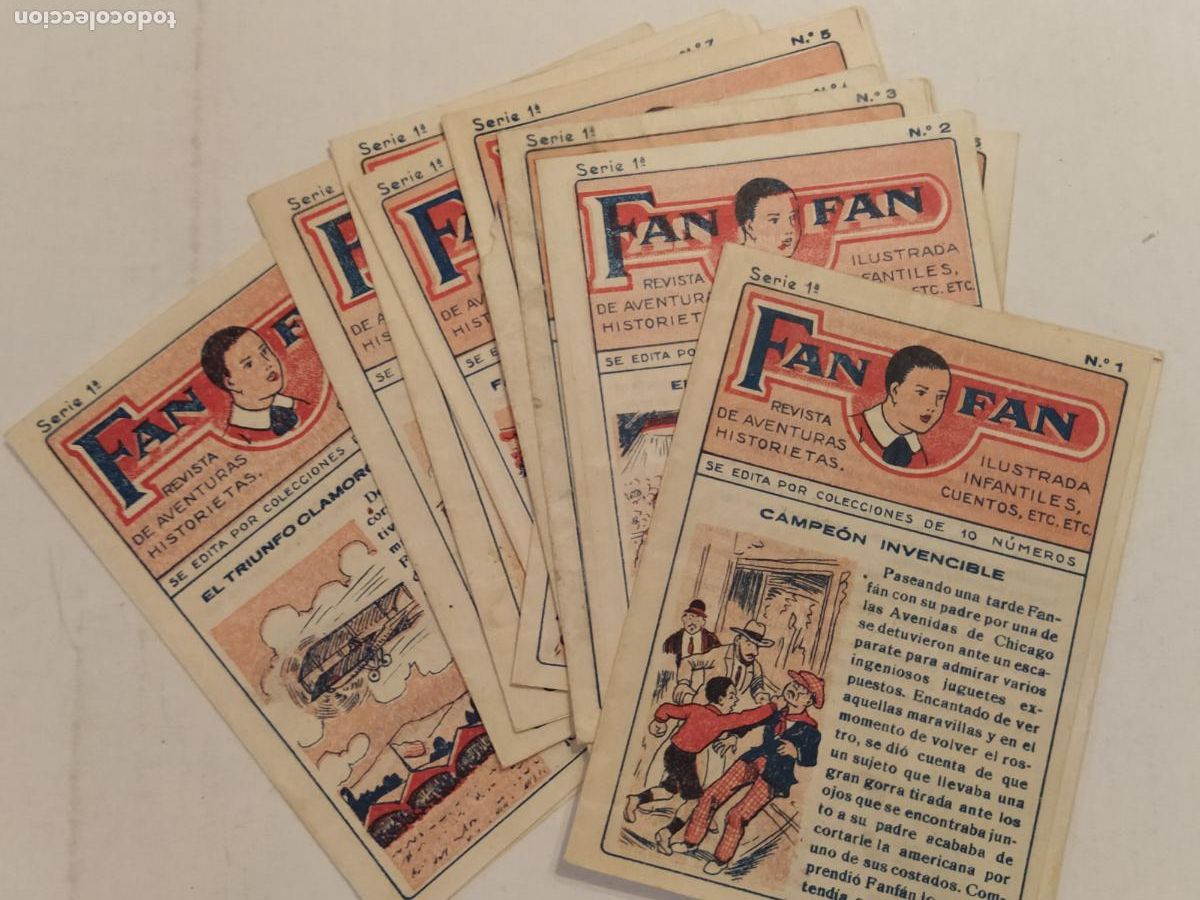 Coleccionismo Cromos antiguos: FAN FAN - COLECCION COMPLETA DE 10 CROMOS COMICS ANTIGUOS - CHOCOLATES COMET -VER FOTOS-(K-15.430)