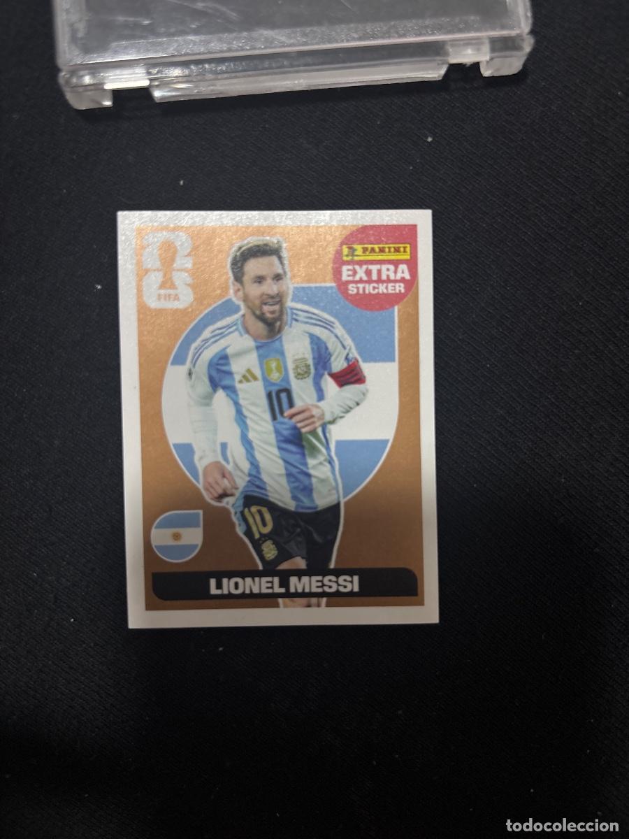 Coleccionismo Cromos antiguos: Messi extra sticker bronce