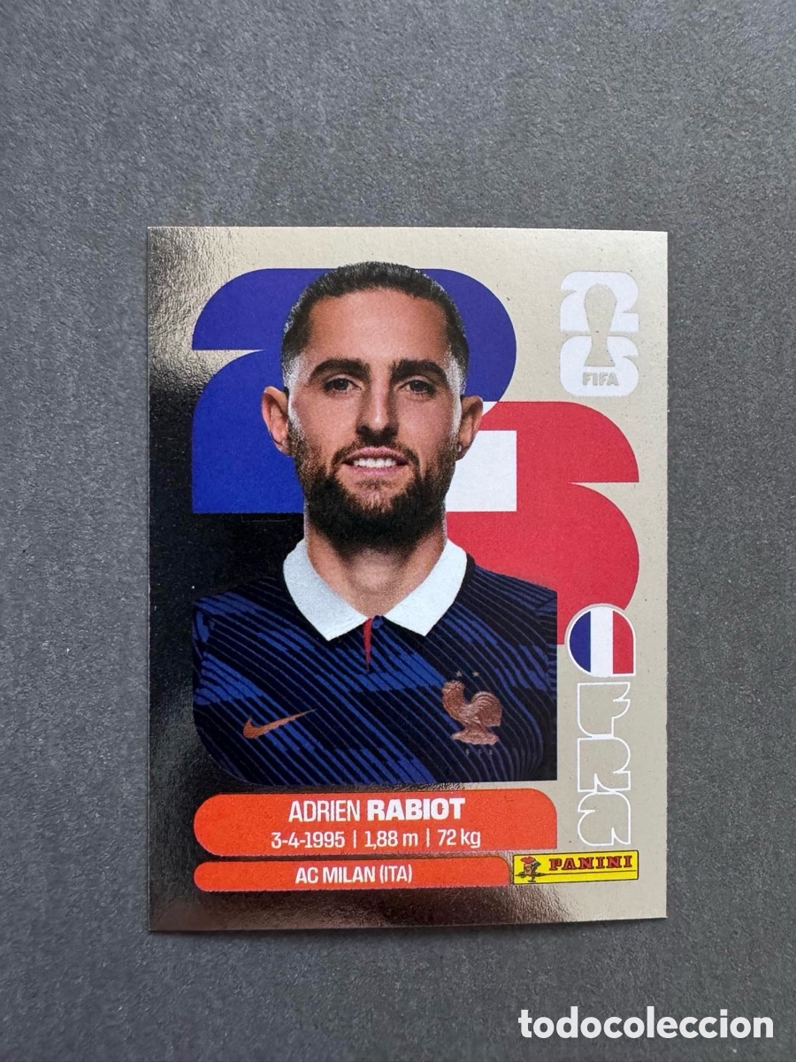 Collectable Antique Stickers: Adrien Rabiot Sticker Panini World Cup 2026 Silver France FRA12