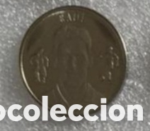 Coleccionismo Cromos antiguos: RAUL GONZALEZ BLANCO MONEDA COLECCION OFICIAL DEL REAL MADRID 1902-2000