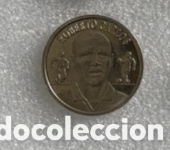 Coleccionismo Cromos antiguos: ROBERTO CARLOS MONEDA COLECCION OFICIAL DEL REAL MADRID 1902-2000