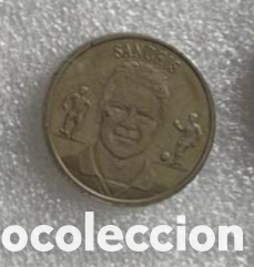 Coleccionismo Cromos antiguos: SANDERS MONEDA COLECCION OFICIAL DEL REAL MADRID 1902-2000