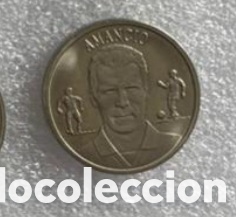 Coleccionismo Cromos antiguos: AMANCIO MONEDA COLECCION OFICIAL DEL REAL MADRID 1902-2000