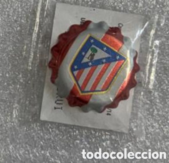 Coleccionismo Cromos antiguos: ATLETICO DE MADRID CHAPA GREFUSA A&Ntilde;O 2013 LA LIGA FUTBOL
