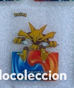 Coleccionismo Cromos antiguos: Carta Lamincards lamin card Pokemon Alakazam