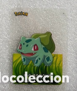 Coleccionismo Cromos antiguos: Carta Lamincards lamin card Pokemon Bulbasaur