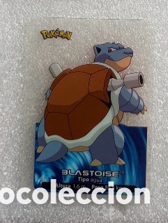 Coleccionismo Cromos antiguos: Carta Lamincards lamin card Pokemon Blastoise