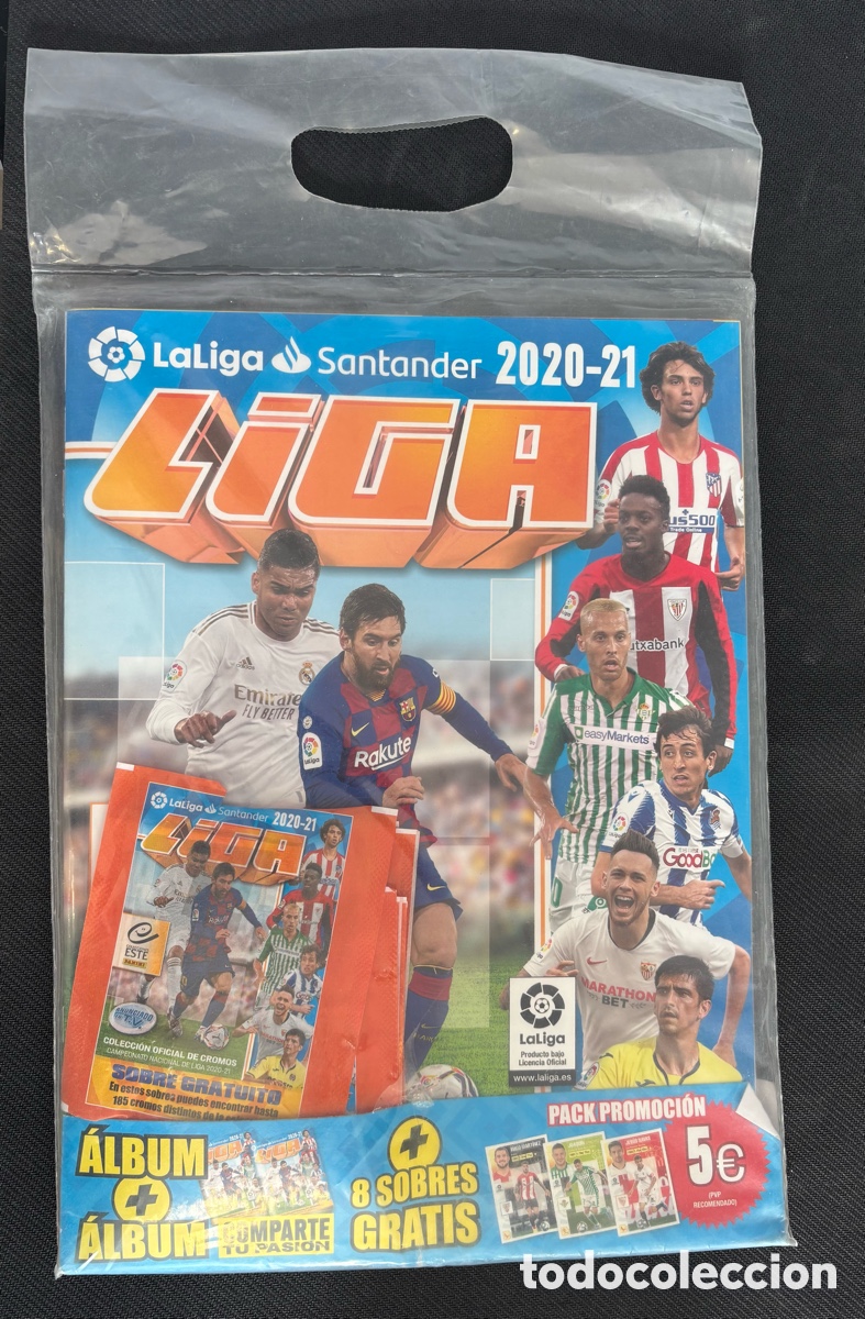 Coleccionismo Cromos antiguos: Pack &Aacute;lbum Cromos LaLiga Santander 2020-21 starter