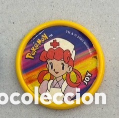 Coleccionismo Cromos antiguos: ENFERMERA JOY M&aacute;ster tazo Pokemon a&ntilde;o 2000