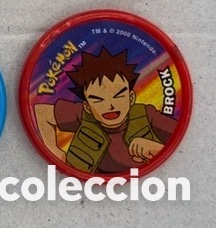 Coleccionismo Cromos antiguos: BROCK M&aacute;ster tazo Pokemon a&ntilde;o 2000
